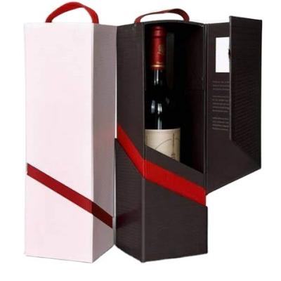 China Recycled Shipping Materials Wine Box Luxury Custom Size Corrugated Mail Wine Box Packaging for sale