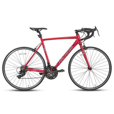 China JOYKIE HILAND bicycle manufacturer 21 speed 700C 6061 aluminum alloy 6061 aluminum alloy race road red bike racing bike for man for sale