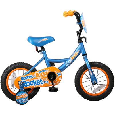 China Popular Kids Bike JOYKIE Rocket 12 Inch Baby Bicycle Blue Kids Small Bikes Bikes With Training Wheels for sale