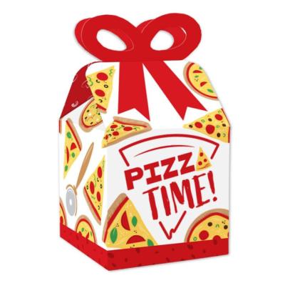 China Food Happiness Kids Pizza Party Time Baby Show Favor Boxes Set for sale