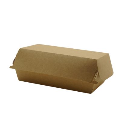 China Cheap Recycled Materials Factory Price Hamburger Box Paper Packaging Paper Boxes For Burgers Hamburger Box for sale