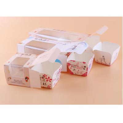 China Recycled Materials Factory Original Cake Box Takeaway Disposable Food for sale