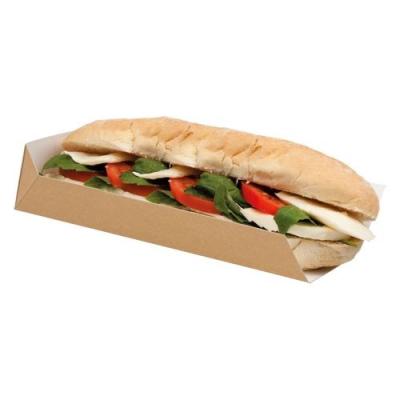 China Recycled Materials Kraft Brown Open Hot Dog Sleeves for sale