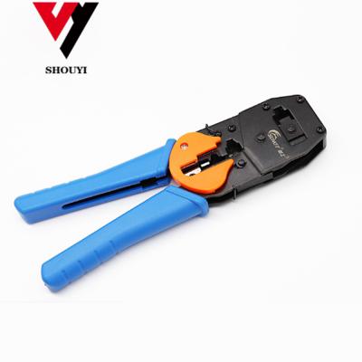 China Multifunctional Multi Function 315 RJ45 Network Clamp Crimp Tool Coaxial Cable Stripper for sale