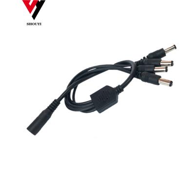 China 12V 12vDC Power Line Camera Power Cable Power Distribution Cable DC Cable 1to 4 Cable for sale