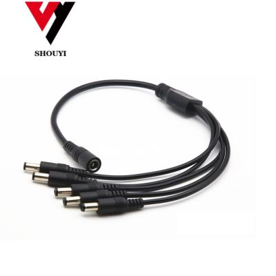 China 12V 12vDC Power Line Camera Power Cable Power Distribution Cable DC Cable 1to 5 Cable for sale