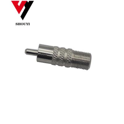 China BNC Video Coaxial Connector RF Adapter With AV Male To F Female Connector for sale