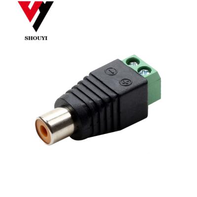 China BNC Female Video Connector RCA Socket To Solderless Connector AV Screw Terminal Audio / Video Adapter for sale