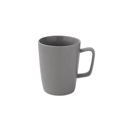 China Viable High Quality 350ml Straight Matte Coffee Mugs Gray Ceramic Bulk Coffee for sale