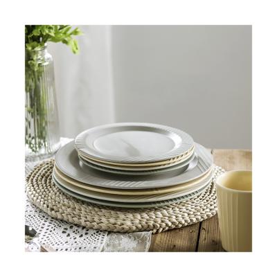 China Sustainable Durable Using Various China Plate Ceramic Sets Dinnerware For Dinner for sale