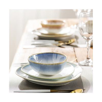 China Sustainable Durable Using China Ceramic Dinner Set Luxury Dinnerware for sale