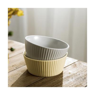 China 2021 New Popularity Hot Sale Products Sustainable Custom Ceramic Fruit Rice Bowl for sale