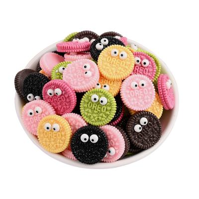 China China Cartoon Simulation Biscuit Resin Biscuit Pendant Jewelry Making Cute and Interesting Charm DIY Earrings Key Chain Accessories for sale