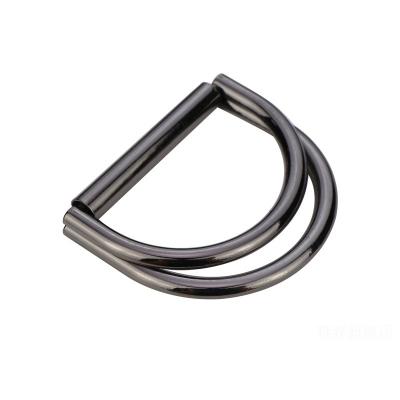 China Other High Quality Fashion Adjustable Double D-ring Buckle Belt Buckle For Garment for sale