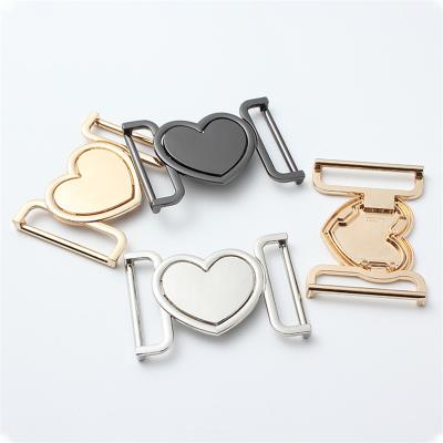 China Others fashion women's bottom section jacket belt buckle metal buckle heart-shaped ladies coat decorative accessories buckle for sale