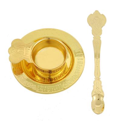 China Other Orthodox Cross Orthodox Ceremonial Fountain Pen Gold Plating Eastern Church Holy Oil Metal Items Prayer Fountain for sale