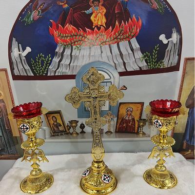 China The Other Orthodox Cross Religious Decoration Large Jesus Crucifix of Jesus Christ Religious Items Church for sale