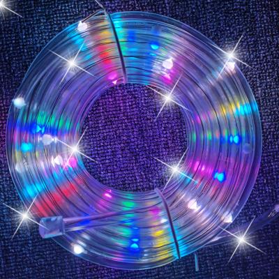 China RGB Rope Light New Amazon Christmas USB Remote Control Waterproof Color Changing Dmx RGB Led Rope Light For Outdoor Decoration for sale