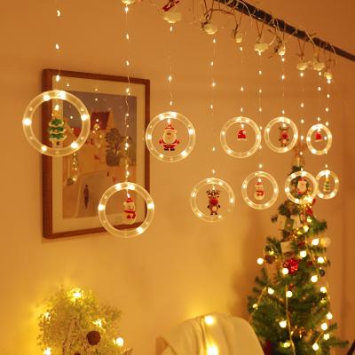 China Icicle Lights Holiday Wedding Wishing Lamp Waterfall Fairy Twinkle String Window Christmas Tree Decoration Security Led Curtain Lights for sale