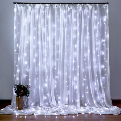 China LED Icicle/Curtain/Net Lights > Curtain Lights Solar Led Firework Fairy Lights Garden Room Party Wedding Decoration LED Christmas Outdoor String Battery Operated Curtain for sale