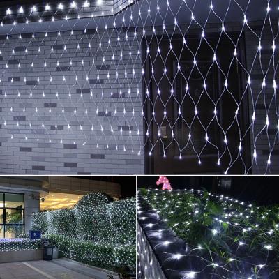 China PVC Led 8 Flash Modes Super Bright Net String Light Christmas Lights New Year Light Wedding Decoration for sale