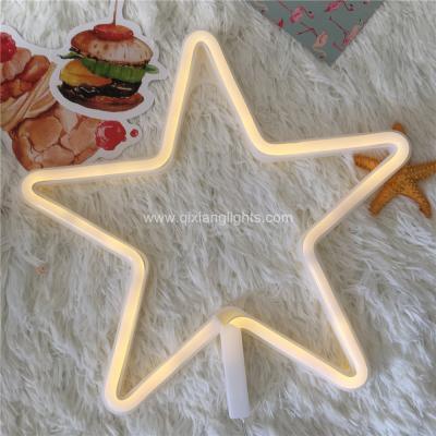 China LED Pattern Decoration Lights New Product 3d Pattern Star Light LED Battery Operated Neon Desk Light for sale