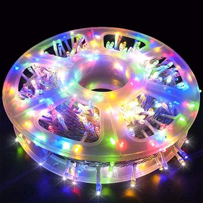 China String Light 500L 175FT Christmas Light 500L 175FT Ramadan Outdoor Curtain Bulb Led Christmas Rubber Copper String Light Fairy Garden Decoration for sale