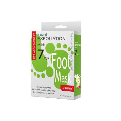 China Exfoliate 2020 New Design SF1135 Wholesale Dry Cracked Exfoliation Feet Dead Skin Removal Foot Peel Off Mask for sale