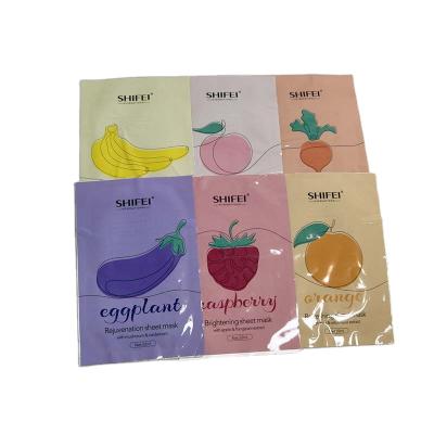 China Anti-wrinkle Fruit Mask Organic Skin Care Vitamin C Sheet Mask Shape And Face Use Moisturizing Facial Mask for sale