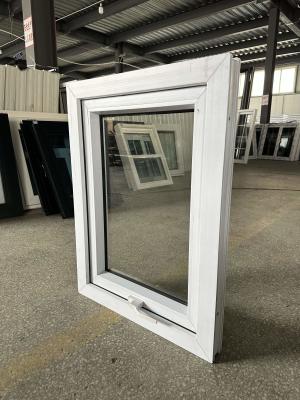 China Home Manual UPVC Awning Window White Double Glazing Villa Windows Customized Size for sale