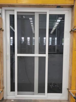 China Custommized Commercial Sliding Glass Entry Doors Double Glass Exterior PVC Door for sale