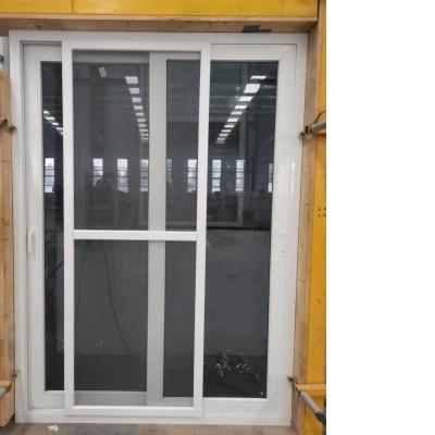 China OEM Plastic UPVC Doors And Windows Balcony PVC Exterior Sliding Glass Door for sale