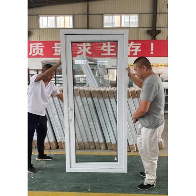 China Customizable PVC Aluminum Glass Entry Door Modern With Strong Durability for sale