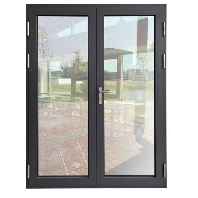 China Interior / Exterior Aluminum Casement Doors French Single Hinged Aluminium Doors for sale