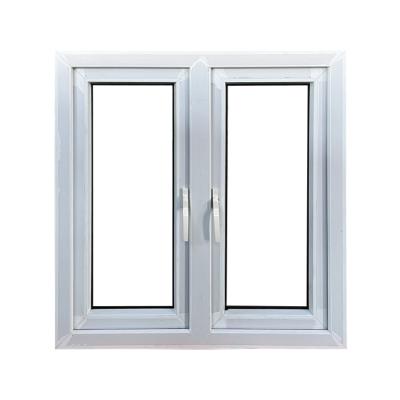 China PVC Plastic Casement Window Door Double Tempered Glass Window OEM ODM for sale