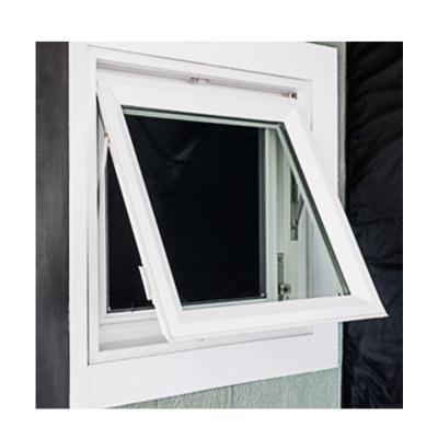 China PVC Hurricane Impact Glass Windows White Double Glass Custom Awning Windows for sale