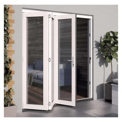 China Customized Aluminium Folding Glass Door For Balcony With Double Triple Glazing for sale