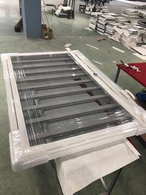 China Aluminum Frame Louver Glass Window Adjustable Jalousie Glass Window With Fly Screen for sale