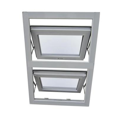 China Seamless Double Glazed Aluminum Frame Awning Windows For Bathroom Kitchen for sale