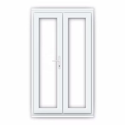 China Customized Modern PVC Glass Entry Door Double Glazed Upvc Casement Door for sale