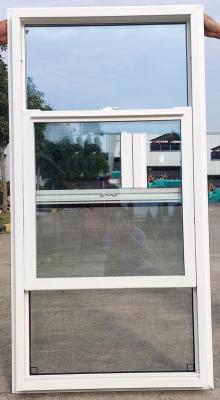 China Anti corrosion Sliding Single Hung Vinyl Windows Without Tilt Sound insulation for sale