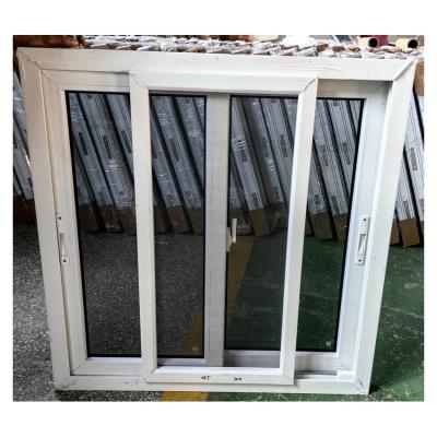 China PVC UPVC Weather Resistant Sliding Windows With Screen Customized Size for sale