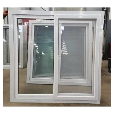 China Soundproof Windproof PVC Sliding Window Hurricane Impact Glass Sliding Windows for sale