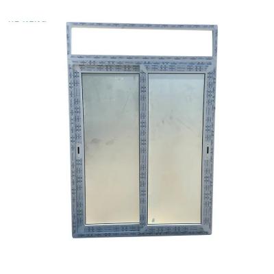 China White PVC UPVC Sliding Doors Sound Insulation Tempered Glass Sliding Door for sale