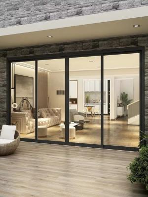 China Modern Hurricane Proof Aluminum Sliding Doors Impack Glazed Sliding Door Customizable for sale