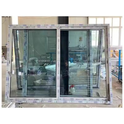 China Exterior PVC Sliding Door Powder Coating Residential Sliding Glass Doors for sale