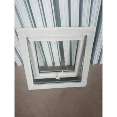 China Customized Size Bathroom Awning Window PVC Tempered Glass Window for sale