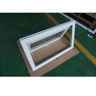 China Tempered Glass PVC UPVC Awning Window Watertight Custom Color Size for sale