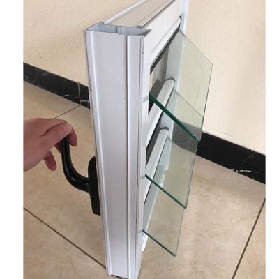 China Functional Blind Shutter Louver Glass Window With Simplicity Material for sale