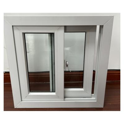 China Customized Transparent UPVC Sliding Windows Horizontal Sliding UPVC Windows for sale